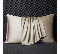 Federa Cuscino 100% Seta di Gelso Naturale Vera Seta Proteggi Pelle e Capelli