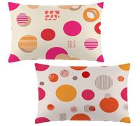 Federa Cuscino 40x50 cm Set di 2 Cuscino Luminoso Velluto Copricuscini Rettangolari Federe Cuscini Divano 40 x 50 Geometria Stampa a Doppio Lato,Camera da Letto Soggiorno Decorazioni Autunnali LE-637