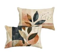 Federa Cuscino 60x80 cm Retro Linoi Cuscini per Divano, Set di 2 Europa settentrionale Cuscini Rettangolari Impermeabili Con Cerniera Invisibile, Soggiorno Sofá Patio Estate Decorativi Regalo 1B-370