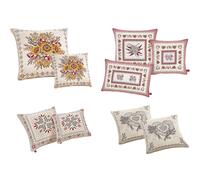 Federa Cuscino Arredo Casa Fodera Tessuto Cinigliato Floreale Sunlight Girasoli