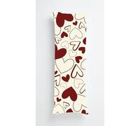 Federa Cuscino per il Corpo A forma di cuore, Body Pillow Case Linea Rossa Super Morbido e Accogliente, con Cerniera Nascosta, per Camera da Letto, Soggiorno, Divano, federa Decorativa 70x90cm