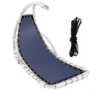 Federa di ricambio per cuscino per sedia a dondolo sospesa, per interni ed esterni, patio, con custodia, diversi colori, 64 x 197 x 23 cm blu navy (blu navy B)