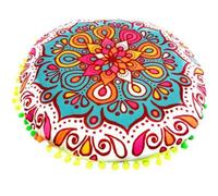 Federa for Cuscino Rotonda da 43 cm Federa for Cuscino Cuscino da Pavimento Copricuscini for la casa per Yoga e Mindfulness(Type4)