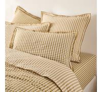Federa in cotone seersucker, COTTAGE ASSENZIO Giallo 63 x 63 cm