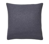 Federa in flanella di cotone Chambray, 65 x 65 cm, tinta unita, colore: Bianco