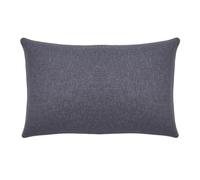 Federa in flanella di cotone Chambray, tinta unita, 50 x 70 cm, colore: Bianco
