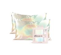 Federa in raso kitsch con cerniera per capelli e pelle, misura matrimoniale, pi morbida delle federe in seta, confezione da 2 federe rinfrescant