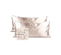 Federa in raso Kitsch con cerniera per capelli e pelle, pi morbida delle federe in seta, confezione da 2 federe rinfrescanti, lavabili in lavatr