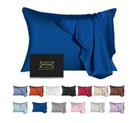 Federa in seta di gelso, per capelli e pelle, dimensioni standard, rinfrescante, con cerniera nascosta, a prova di allergeni, su entrambi i lati, morbida, traspirante e liscia, per donne (standard