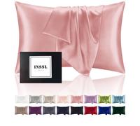 Federa in seta INSSL per donna Federa in seta di gelso per capelli e pelle e per rimanere comodi e traspiranti durante il sonno (King Coral)