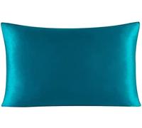 Federa in seta per cuscino in raso per capelli confortevole federa Home-peacockblue, 35 x 50 cm