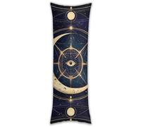 Federa lunga per capelli e pelle, simbolo geometrico sacro, viola, spazio, galassia, stelle, sole e luna mistici, moda, traspirante.