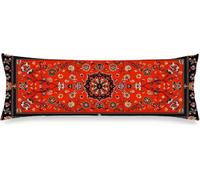 Federa per chi Dorme di Lato 30x90 cm Lino, rosso retrò, m-280 | Federe Lunghe per Cuscini per il Corpo, Cuscino per chi Dorme Sul Fianco, Morbide e Traspiranti, Decorazioni Casa