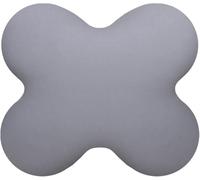 Federa per cuscini a farfalla come ACAMAR, federa con cerniera in doppio Jersey di cotone, non necessita di stiratura e può essere asciugata in asciugatrice, confezione singola, colore grigio chiaro