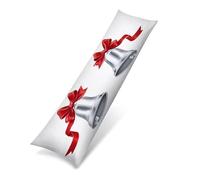 Federa per Cuscino 60x180 cm, Lino Traspirante Fodera Cuscino, Bianco campana Cuscini per Divano, Copricuscino per Dormitori Laterali con Zip Invisibile, Decorazione per la casa, Regalo Donna 0J-20