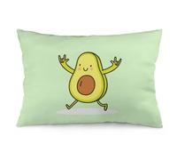 Federa per cuscino, 75 x 50 cm, motivo simpatico e divertente con avocado in stile cartone animato, cuscini per sedie, cuscini da divano, federe per cuscini da seduta, cuscini da letto