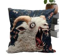 Federa per cuscino a forma di pecora, divertente, decorazione per la casa con animali urlanti, 45,7 x 45,7 cm, 2026, per il Ringraziamento, Capodanno, divano, sedia TV, sedia da viaggio