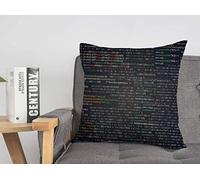 Federa per cuscino Applicazione Screenshot Parti di script casuali Codifica del codice del programma Web Codifica industriale Xml Texture dello schermo Cozy Linen Square Decorative Throw Pillow Cove