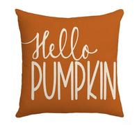 Federa per cuscino autunnale con foglia d'acero nano e zucca, 45 x 45 cm, per uno stile stagionale (B)