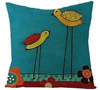 Federa per cuscino autunnale per esterni, con albero dipinto a olio, in lino, colorato, per divano, (escluso il nucleo del cuscino), 45 x 45 cm