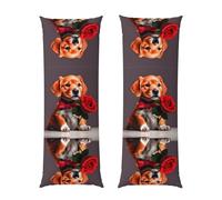 Federa per cuscino con cane simile a un gentiluomo, 50 x 152 cm, ultra morbida, in peluche, con cerniera nascosta, per dormire