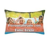 Federa per cuscino con foto personalizzata, Cuscino personalizzato con immagine testo, Copricuscino personalizzato per cuscino per amanti Famiglia Amici Bambini Animali domestici Regali personalizzati