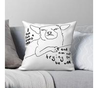 Federa per cuscino con scritta "I Am Not A Good Dog", in poliestere, lino, velluto, con cerniera, decorativa, per auto