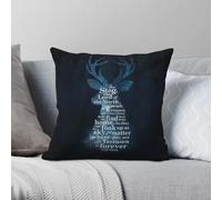 Federa per cuscino con scritta "Throne Of Glass The Lord of the North Square", in poliestere e lino, con cerniera, 45,7 cm