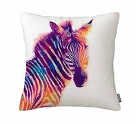Federa per cuscino con stampa zebrata, animale, arte colorata, cavallo, zebra, federa per cuscino, decorazione per la casa, federa 45x45 cm