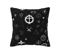 Federa per cuscino con universo bianco e nero, 50,8 x 50,8 cm, cuscino decorativo quadrato per divano, soggiorno, letto e decorazione della casa.