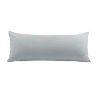 Federa per cuscino corpo Chiusura in morbida microfibra grigio chiaro 20"x54"