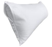 Federa per cuscino corpo Precoco 100% cotone - Federa per cuscino corpo bianca premium con doppia cerniera, traspirante e ultra morbida/coperture