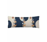 Federa per cuscino decorativo con gatti carini giapponesi, 20 x 54 pollici, federa lombare con motivo Harmony Cartoon Kitty, federa per cuscino rettangolare stagionale per divano, divano letto, sogg