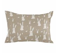 Federa per cuscino decorativo giapponese a forma di coniglio, 16 x 24 pollici, federa per cuscino lombare Harmony Carrot, semplice arte, federa per cuscino rettangolare stagionale per divano, divano