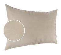 Federa per cuscino decorativo in ecopelle, per divano, in pelle, colore beige, 30 x 50 cm, senza imbottitura