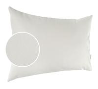 Federa per cuscino decorativo in ecopelle, per divano, in pelle, colore bianco, 30 x 50 cm, senza imbottitura