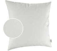 Federa per cuscino decorativo in ecopelle, per divano, in pelle, colore bianco, 40 x 40 cm, senza imbottitura