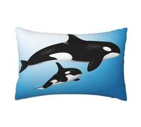 Federa per cuscino, federa decorativa per cuscino morbido, 50x76 cm per divano della camera da letto, Orcas