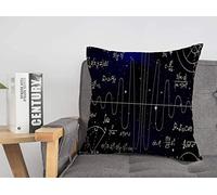 Federa per cuscino federa modello matematico infinito complesso formule matematica figure esterne algoritmo cosmico scienza trame accogliente lino quadrato decorativo copricuscino per divano letto 1