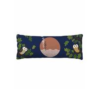 Federa per cuscino giapponese con gufo adorabile, 20 x 54 pollici, federa decorativa per cuscino Harmony Branch, federa lombare pastorale, federa per cuscino rettangolare stagionale per divano, diva