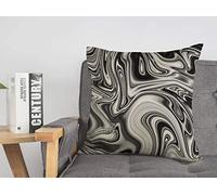 Federa per cuscino grigio architettura marmo inchiostro nero o bianco astratto spiaggia ceramica e primo piano colore accogliente lino quadrato decorativo copricuscino per divano letto