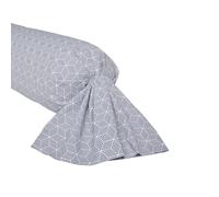 Federa per cuscino in bambù stampato, made in France, Quentin, 85 x 185 cm, Origin, bianco e nero
