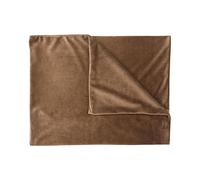 Federa per cuscino in morbido peluche, con cerniera, per letto e divano, 50 x 70 cm, colore: marrone