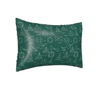 Federa per cuscino in seta per capelli e pelle Queen - Federa per cuscino rinfrescante per dormire, dimensioni standard, 50,8 x 76,2 cm, stampa matematica, equazione a blocchi, federa in raso con