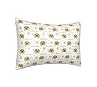 Federa per cuscino in seta per capelli e pelle Queen - Federa per cuscino rinfrescante per dormire, dimensioni standard 50,8 x 76,2 cm, motivo: tartaruga marina che si crogiola al sole con stampa in