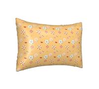 Federa per cuscino in seta per capelli e pelle Queen - Federa per cuscino rinfrescante per dormire, dimensioni standard, 50,8 x 76,2 cm, stampa ad anello da spiaggia e nuoto, federa in raso con