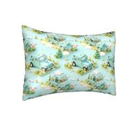 Federa per cuscino in seta per capelli e pelle Queen - Federe rinfrescanti per dormire, dimensioni standard 50,8 x 76,2 cm, retro verde, SUV, auto, punk, blocchi, federa in raso con cerniera, regalo