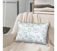 Federa per cuscino in seta per capelli e pelle, stampa con equazione matematica, rinfrescante, dimensioni standard, 50,8 x 76,2 cm, federa in morbido raso con cerniera, per donne e uomini