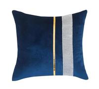 Federa per cuscino in velluto con accento di pietra e chiusura sicura con cerniera, per divano e camera da letto, decorazione decorativa in pietra