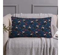 Federa per cuscino king size standard - 50,8 x 91,4 cm morbido cucciolo di cane bassotto n. 1032 in microfibra stampa a blocchi, copertura da viaggio dimensioni standard con cerniera